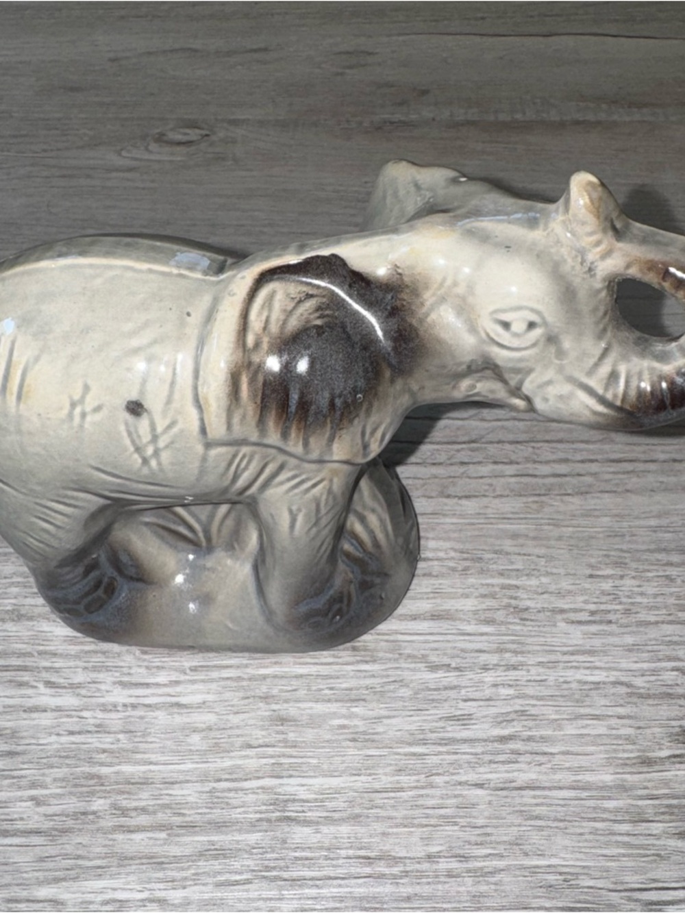 K'S COLLECTION PORCELAIN TRUNK UP ELEPHANT FIGURINE MADE IN BRAZIL NWT RARE!